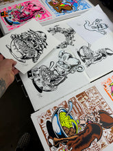 Load image into Gallery viewer, Cereal Monsters UV Blacklight Screen Print