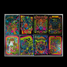 Load image into Gallery viewer, # Arcade blacklight mini portfoilio singles and sets! (screen printed)