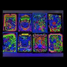 Load image into Gallery viewer, # Arcade blacklight mini portfoilio singles and sets! (screen printed)