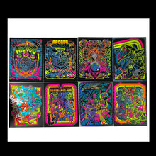 Load image into Gallery viewer, # Arcade blacklight mini portfoilio singles and sets! (screen printed)