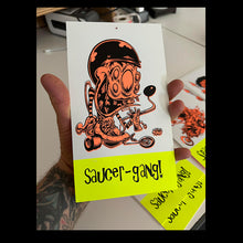 Load image into Gallery viewer, Grimies old school mobile! UV screen printed black light