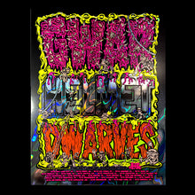Load image into Gallery viewer, # GWAR Helmet Dwarves Tour Poster Screen Print UV Blacklight
