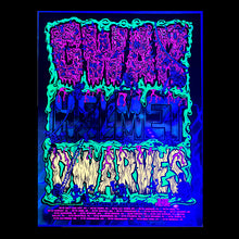 Load image into Gallery viewer, # GWAR Helmet Dwarves Tour Poster Screen Print UV Blacklight