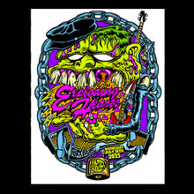 Load image into Gallery viewer, Exploding Hearts UV screenprint poster