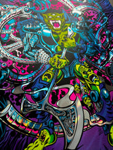 Load image into Gallery viewer, # Altered Beast Poster UV blacklight 18x24 limited