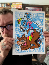 Load image into Gallery viewer, Cereal Monsters UV Blacklight Screen Print