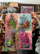 Load image into Gallery viewer, Cereal Monsters UV Blacklight Screen Print