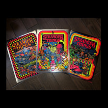 Load image into Gallery viewer, Stranger Things set of 3 chrome foil paper (edition of 10!)