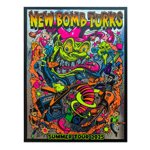Load image into Gallery viewer, # New Bomb Turks summer 2025 tour UV screenprint poster