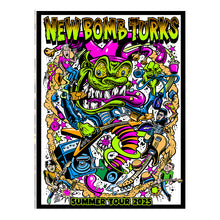 Load image into Gallery viewer, # New Bomb Turks summer 2025 tour UV screenprint poster