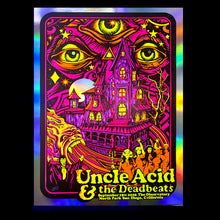 Load image into Gallery viewer, # UNCLE ACID show poster (LIMMITED!) Blacklight screen print