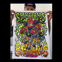 Load image into Gallery viewer, # Slimeballs Skate Beast Blacklight Poster
