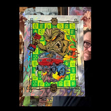 Load image into Gallery viewer, # Tiki Destructo UV Blacklight Artist Proof Print