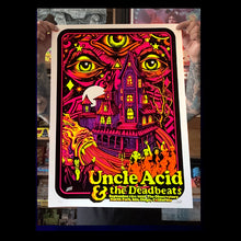 Load image into Gallery viewer, # UNCLE ACID show poster (LIMMITED!) Blacklight screen print