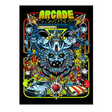 Load image into Gallery viewer, #2 Arcade nights blacklight art print