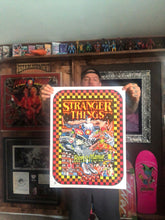Load image into Gallery viewer, STRANGER THINGS official limited blacklight screen printed poster