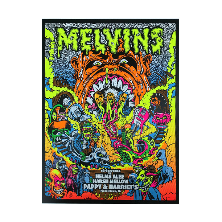 MELVINS official show blacklight print – official-dirty-donny-store
