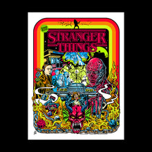Load image into Gallery viewer, STRANGER THINGS official limited blacklight screen printed poster