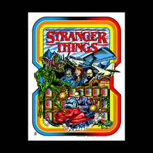 Load image into Gallery viewer, STRANGER THINGS official limited blacklight screen printed poster