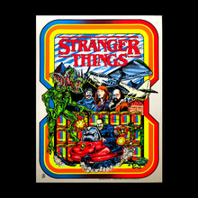 Load image into Gallery viewer, STRANGER THINGS official limited blacklight screen printed poster