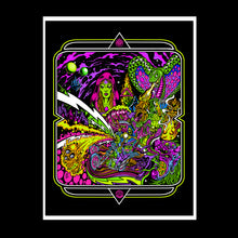 Load image into Gallery viewer, #5 - Tropical Gothclub flocked velver blacklight print!