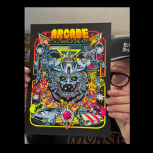 Load image into Gallery viewer, # Arcade blacklight mini portfoilio singles and sets! (screen printed)
