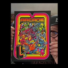 Load image into Gallery viewer, # Arcade blacklight mini portfoilio singles and sets! (screen printed)
