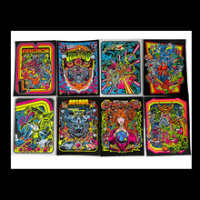 Load image into Gallery viewer, # Arcade blacklight mini portfoilio singles and sets! (screen printed)
