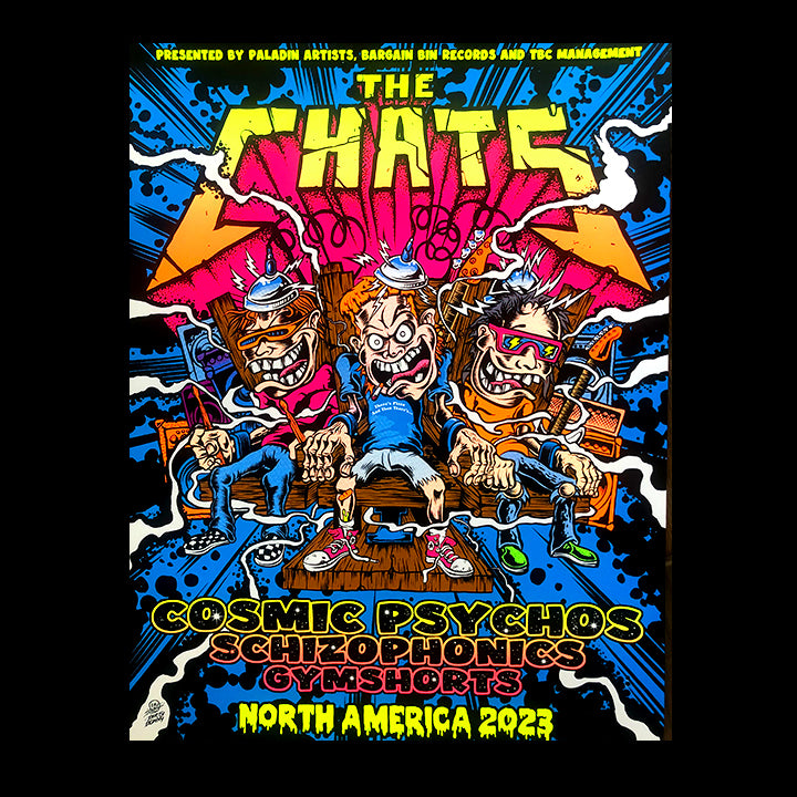 #1 The Chats North America Blacklight Tour Poster