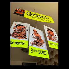 Load image into Gallery viewer, Grimies old school mobile! UV screen printed black light
