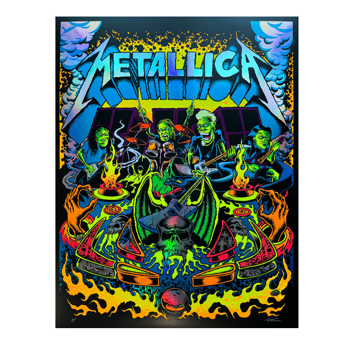 Metallica Ktulu rise or Pinball (AP artist proof rainbow foil)