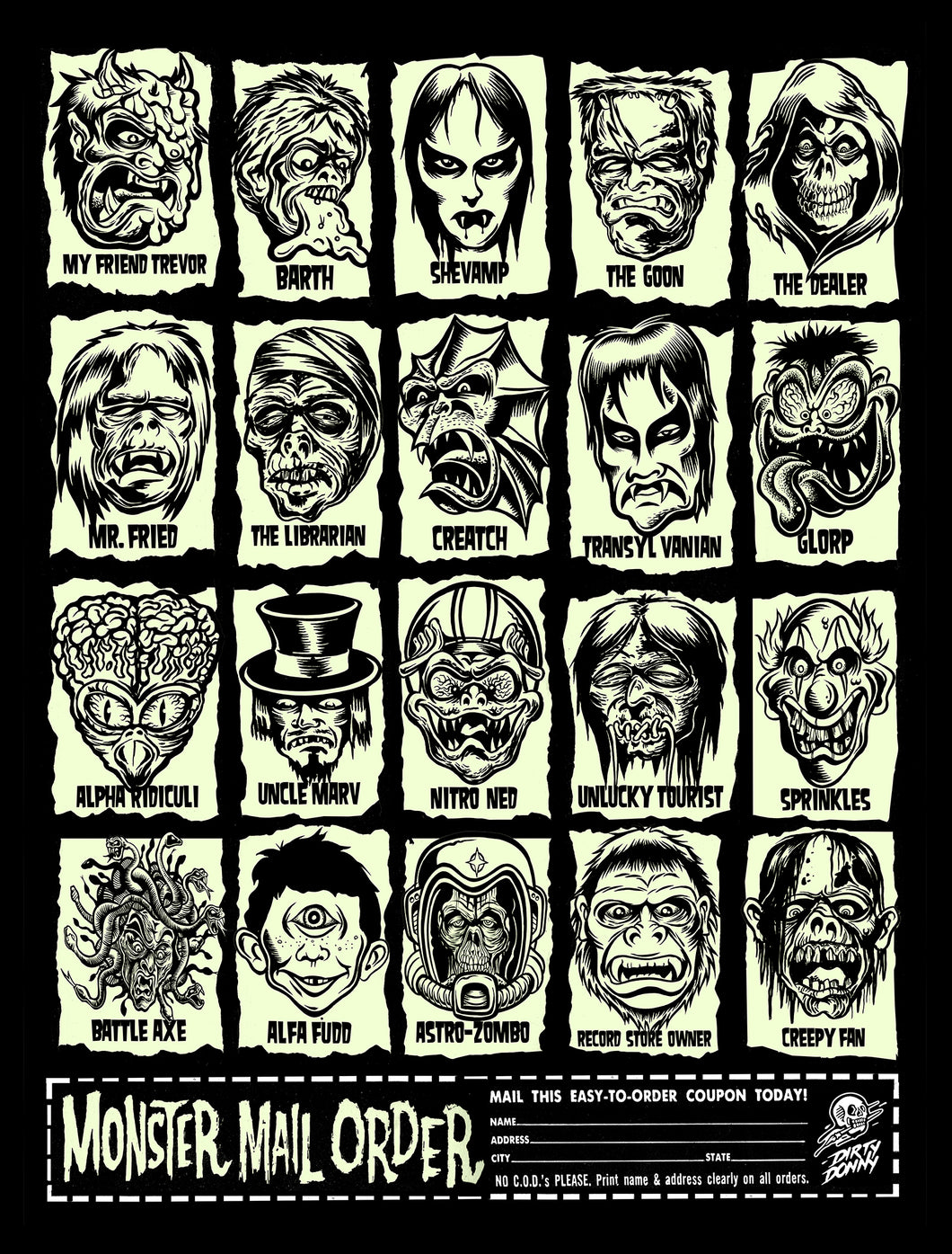 MONSTER MAILORDER POSTERS are in! – official-dirty-donny-store