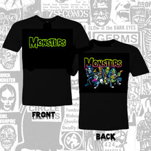 Load image into Gallery viewer, #1 PREORDER Monsters blacklight/color shirts!
