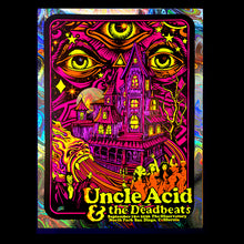 Load image into Gallery viewer, # UNCLE ACID show poster (LIMMITED!) Blacklight screen print
