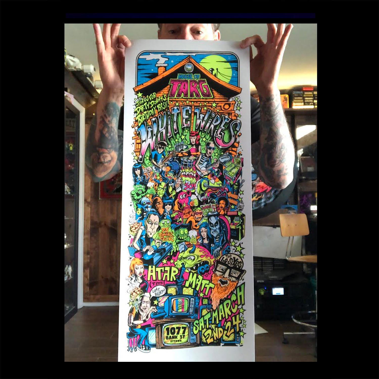 #1 White Wires DD Bday Bash 2024 Blacklight Poster! – official-dirty ...