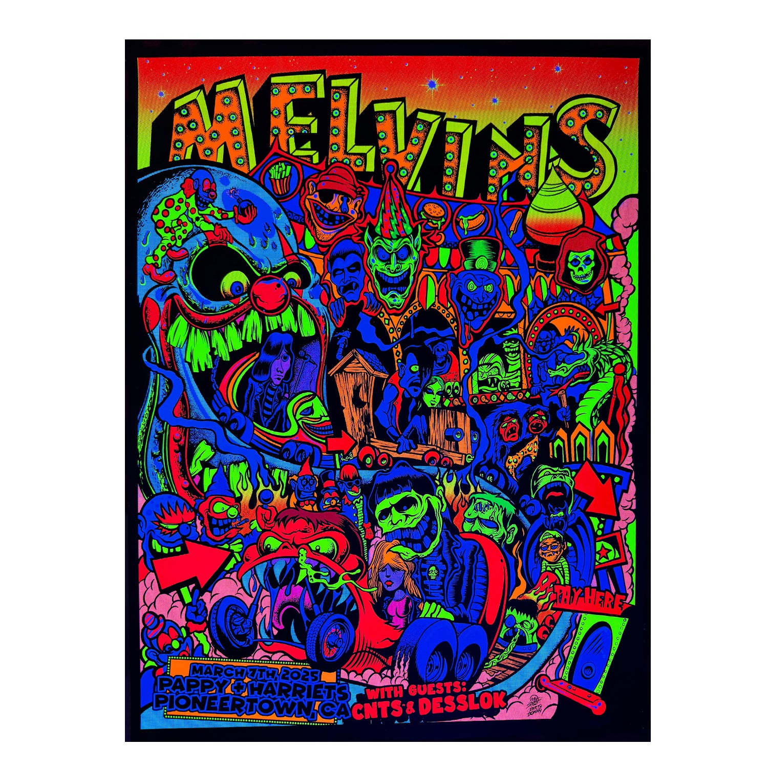 Melvins 2025 blacklight poster NEW! – official-dirty-donny-store