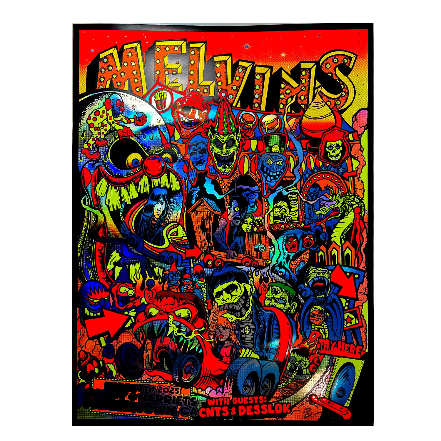 Melvins 2025 blacklight poster NEW! – official-dirty-donny-store