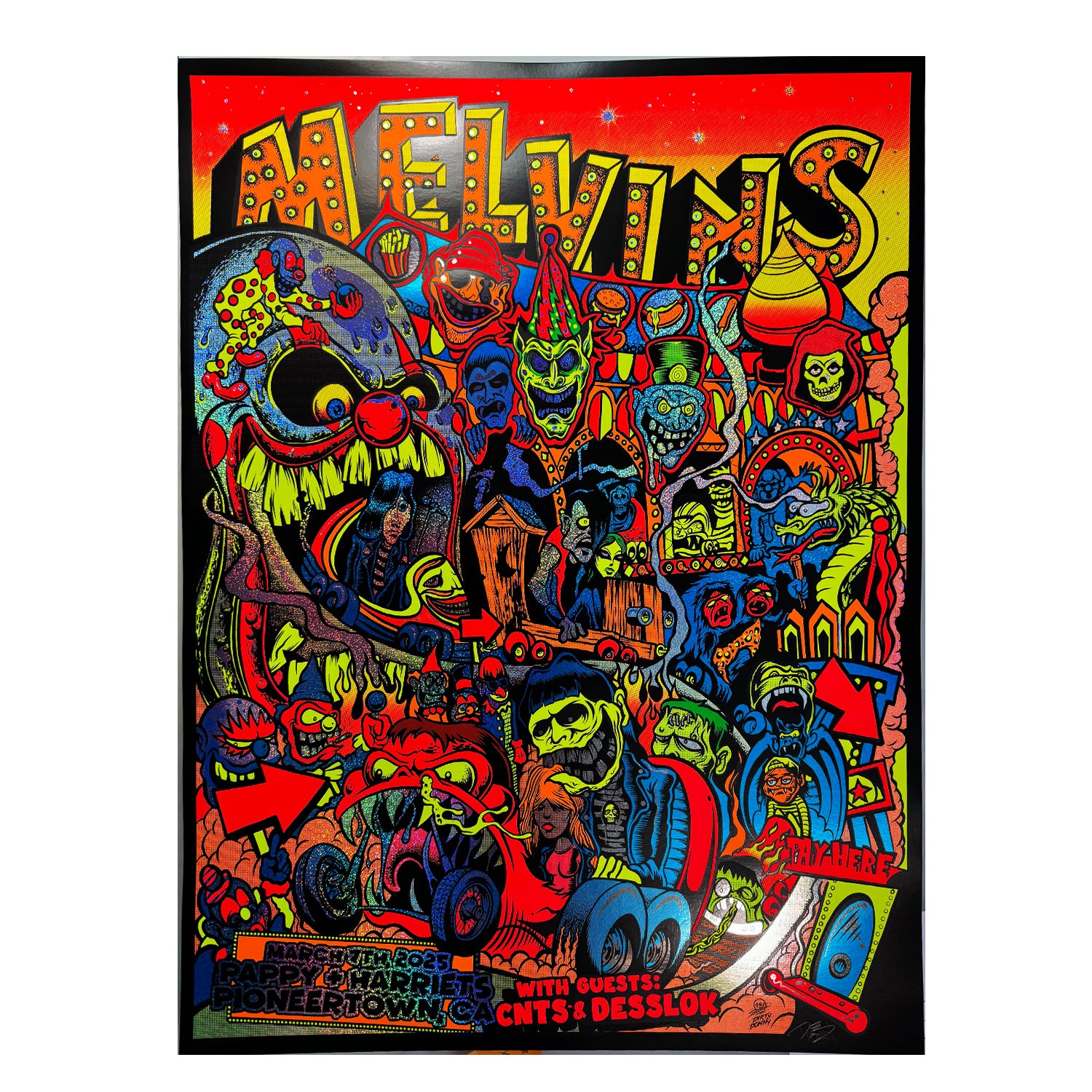 Melvins 2025 blacklight poster NEW! – official-dirty-donny-store