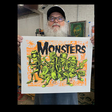 Load image into Gallery viewer, MONSTERS Halloween power set! Print Colab with Jim Madison!
