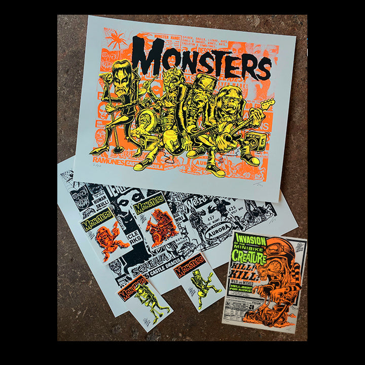 MONSTERS Halloween power set! Print Colab with Jim Madison!