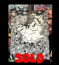 Load image into Gallery viewer, PRIMUS 2025 - Original Art Blackline Ink on Cardstock 19x24" Signed
