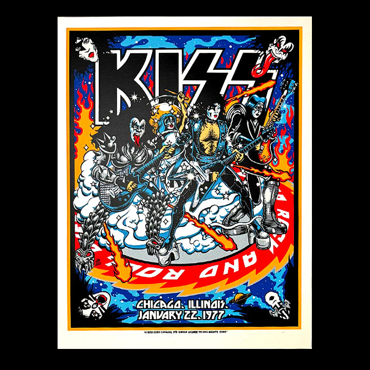 ポスター s.s Kawasaki ZX-7R K1 24 X 36 Inch (2ft X 3ft) Art Print Signed by