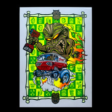 Load image into Gallery viewer, # Tiki Destructo UV Blacklight Artist Proof Print
