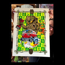 Load image into Gallery viewer, # Tiki Destructo UV Blacklight Artist Proof Print
