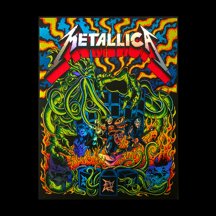 Metallica Ktulu rise AP artist proof rainbow foil