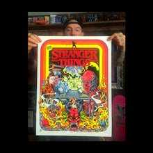 Load image into Gallery viewer, STRANGER THINGS official limited blacklight screen printed poster
