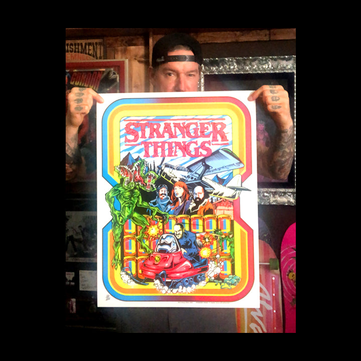 Stranger Things ポスター 1 STRANGER THINGS official limited blacklight screen printed