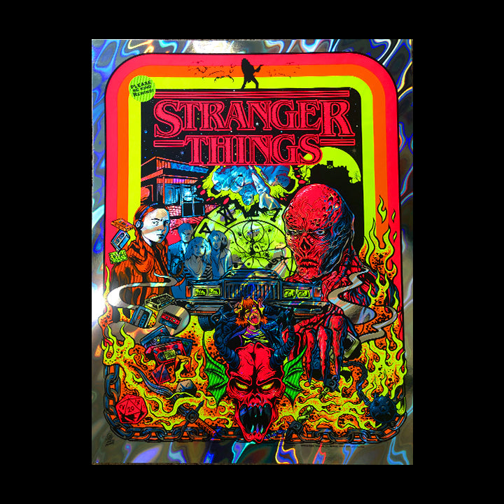 STRANGER THINGS official limited blacklight screen printed poster