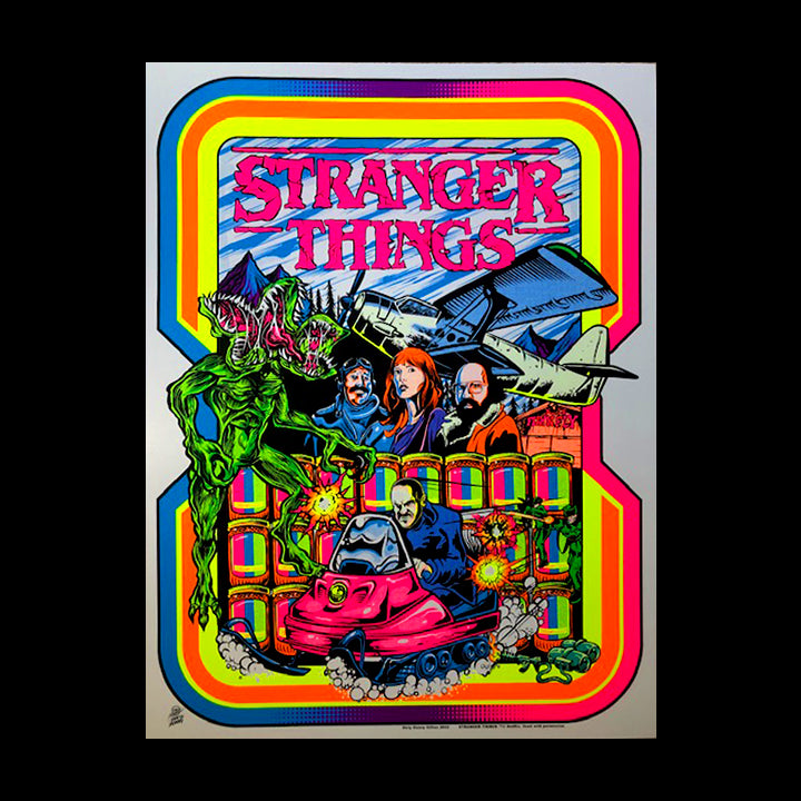 Stranger Things ポスター Netflix Stranger Things - Bikes Wall Poster with Push Pins, 22.375