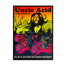 Load image into Gallery viewer, Uncle Acid and the Deadbeats UV Blacklight Poster! *Extremely Rare*
